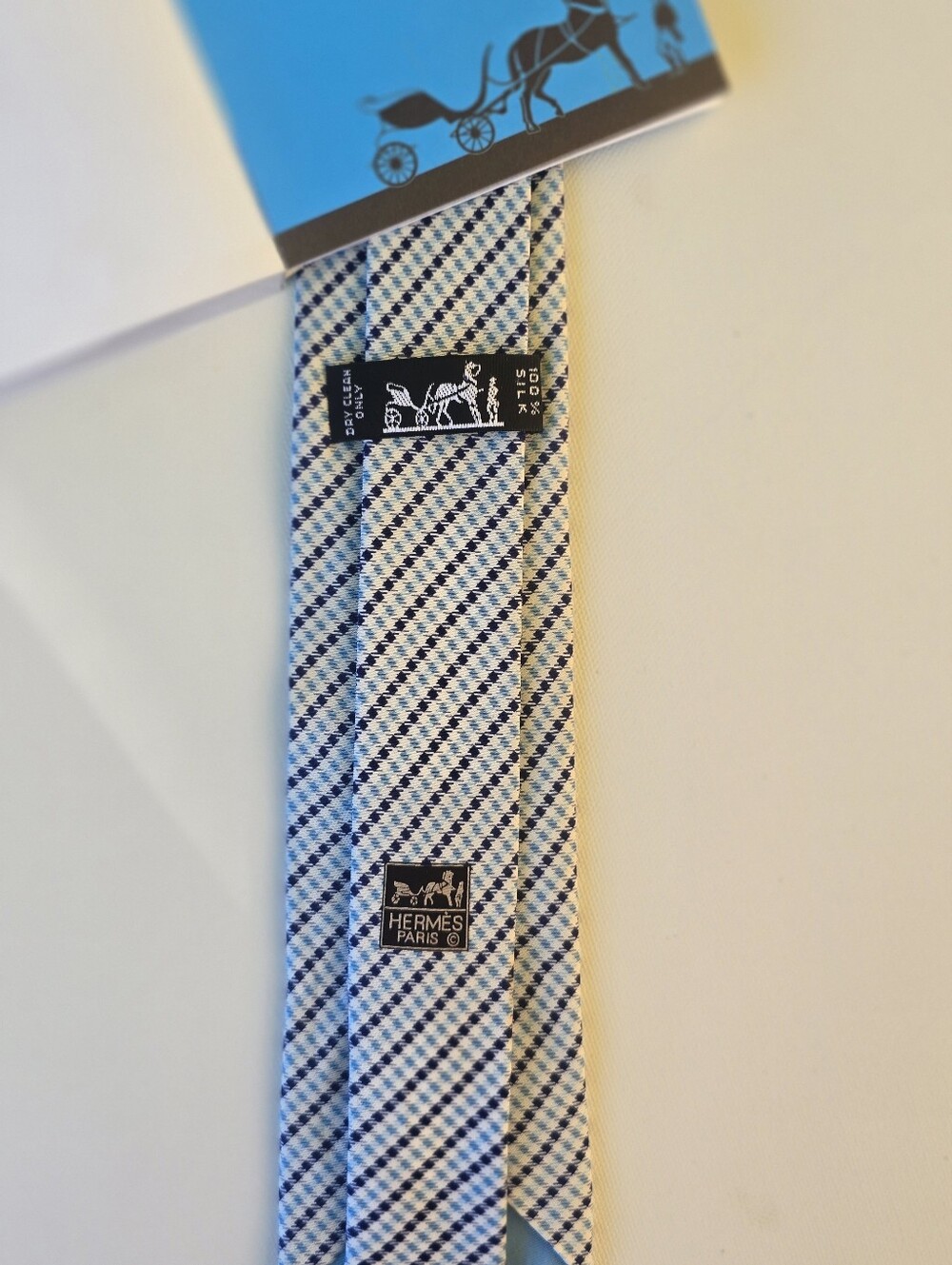 Authentic HERMES Silk Tie. Made In France